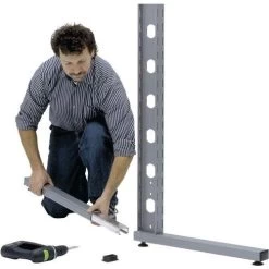 Plug-in Voetenset LxBxH 680x50x30 Mm - RAL 9007 Grijs Aluminium - Bito