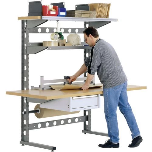 Werkpleksysteem LxH 1306x1785 - RAL 9007 Grijs Aluminium - Bito - Afbeelding 2