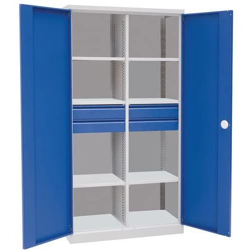 Hoge Werkplaatskast Magic - Met Tussenwand - Manutan - Afbeelding 2
