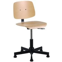 Lage Werkplaatsstoel - Op Glijdoppen/wielen