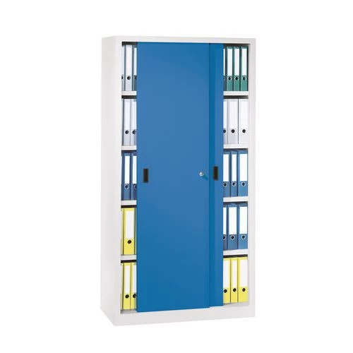 Hoge Kast Met Schuifdeuren - Breedte 100 Cm - Diepte 60 Cm