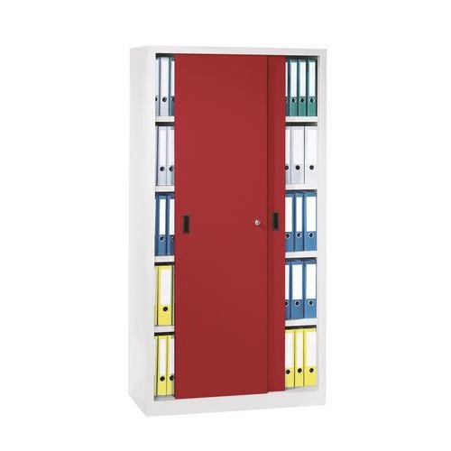 Hoge Kast Met Schuifdeuren - Breedte 100 Cm - Diepte 60 Cm - Afbeelding 4