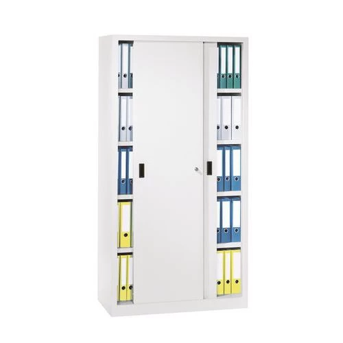 Hoge Kast Met Schuifdeuren - Breedte 100 Cm - Diepte 60 Cm - Afbeelding 3