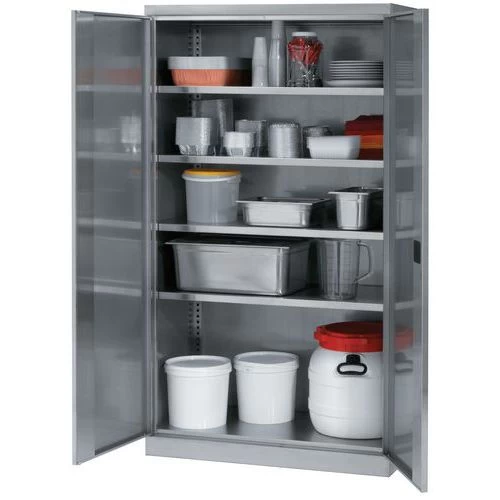 RVS Hoge Kast - 2 Deuren - Afbeelding 2