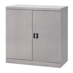 Lage Kast Van Rvs - 2 Deuren