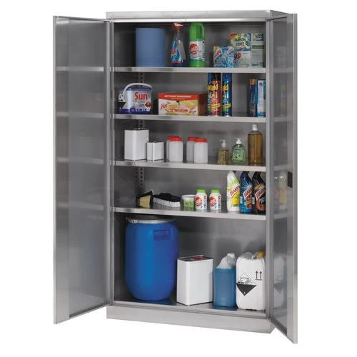 RVS Hoge Kast - 2 Deuren - Afbeelding 4