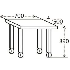 Verrijdbare Werkbank Met Laden En Deuren