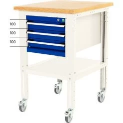 Verrijdbare Bijzettafel Cubio - Met Laden