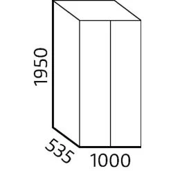 Onderdelenkast 1000 - 14 Vakken - Diepte 53,5 Cm