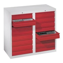 2-koloms Gereedschapsladekast H90 - Aantal Laden 16