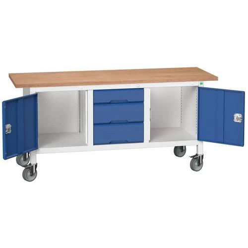 Verrijdbaar Werkbank Uit één Stuk Verso 1750x600 M22 - Bott - Afbeelding 4