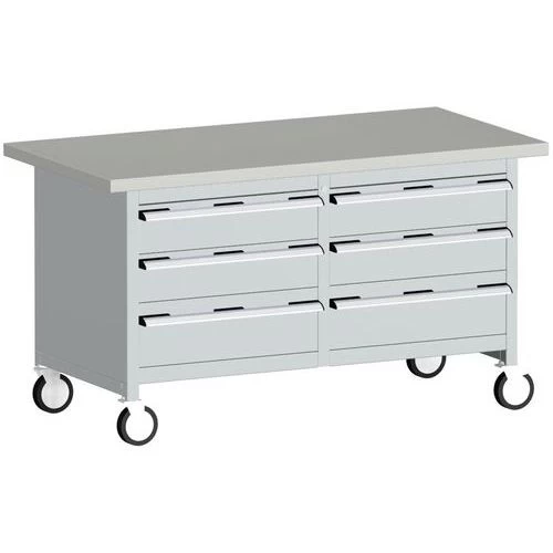 Verrijdbaar Werkplaatsbank Monobloc Cubio - Bott - Afbeelding 10