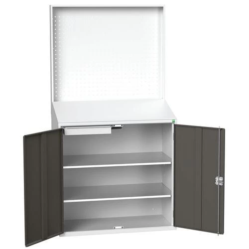 Servicepost Met Legbord En Geperforeerde Achterwand - Bott