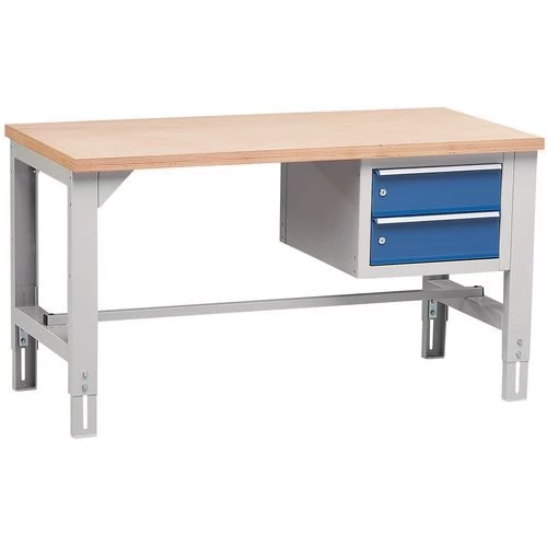 Verstelbare Werkbank Allround - 2 Laden