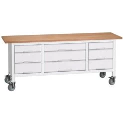 Verrijdbaar Werkbank Uit één Stuk Verso 2000 X 600 M33 - Bott