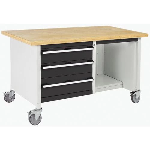 Verrijdbaar Werkplaatsbank Monobloc Cubio - Bott - Afbeelding 6