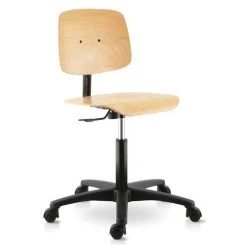 Lage Werkplaatsstoel Tecnik - Op Wielen