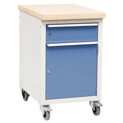 Verrijdbare Werkbank Modul - 1 Lade, 1 Deur