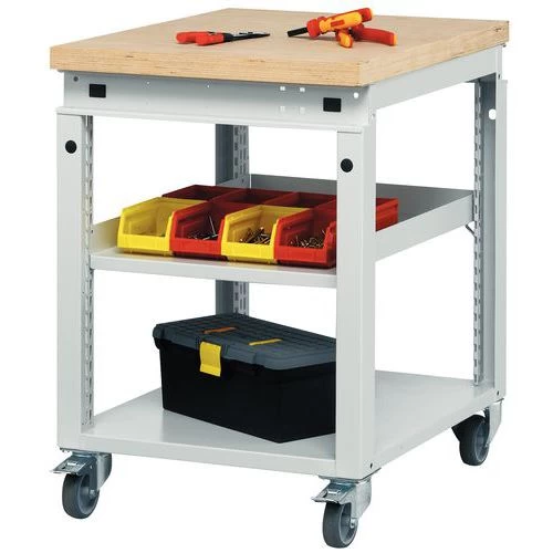 Verrijdbare Werkbank Function 60 - 2 Legborden - Afbeelding 4