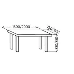 Werkblad Cubio - Linoleum