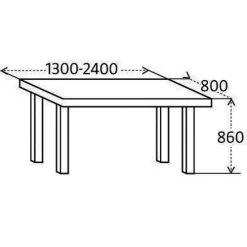 Werkbank Atelier Optimum - Breedte 240 Cm - Massief Beuken