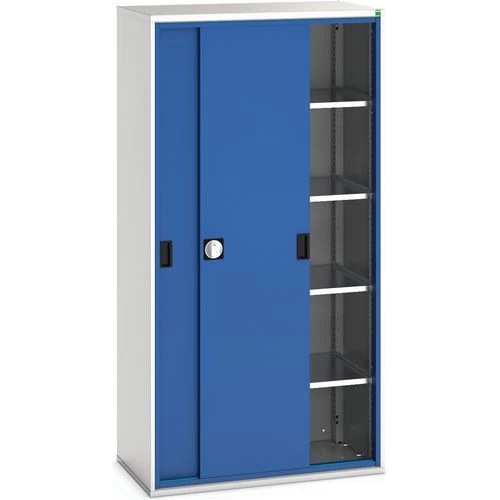 Hoge Kast Verso 1050x550x2000mm Met Schuifdeur En 4 Legborden - BOTT - Afbeelding 2