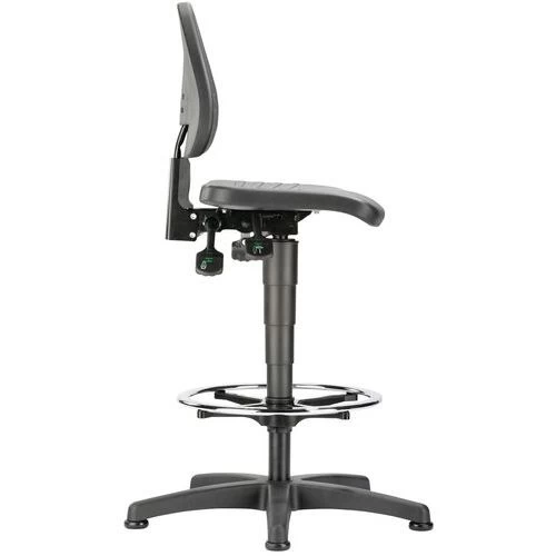 Werkplaatsstoel Bimos Isitec - Hoog - Op Glijders - Afbeelding 4