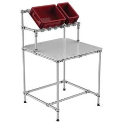 Vaste Werkpost Met Toevoer Aan De Voorzijde, 1 Legbord - Trilogiq