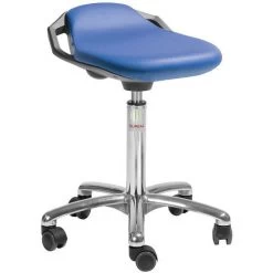 Kruk Alu50 Medium Zitting Space Imitatieleer - Global Stole